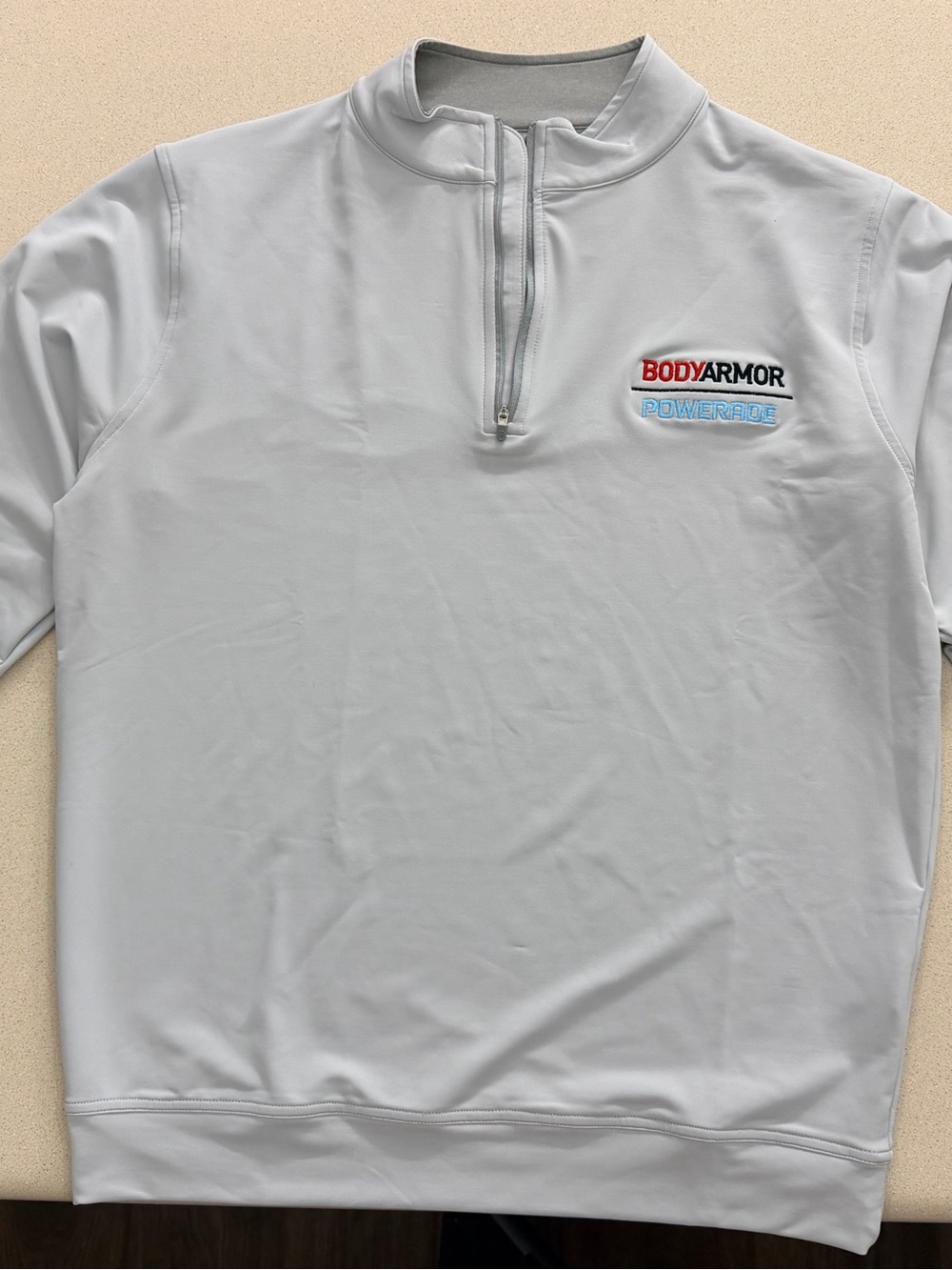 NWT Peter Millar Perth Performance 1/4 Zip Pullover - Gray - Men’s Medium